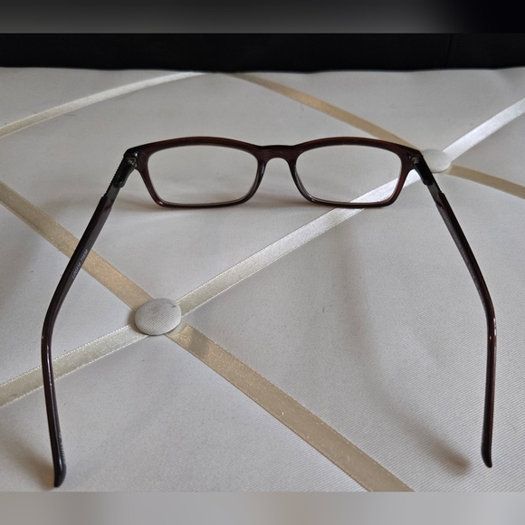 Foster Grant Prescription Brown Eyeglasses - Picture 3 of 6